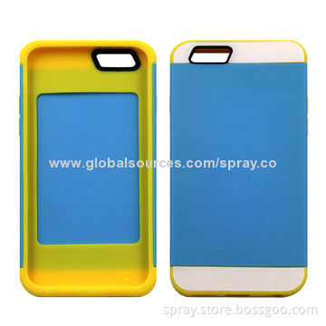 Luxury Hybrid Dual Layer Armor Case for iPhone, Include Card Slot Inside